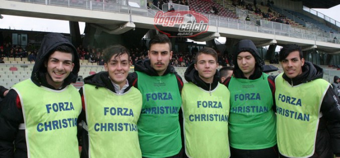 #IlFoggiaPerCristian all’asta maglie e pallone