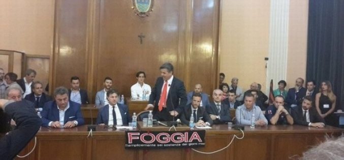 Stasera il Foggia a Palazzo di Città