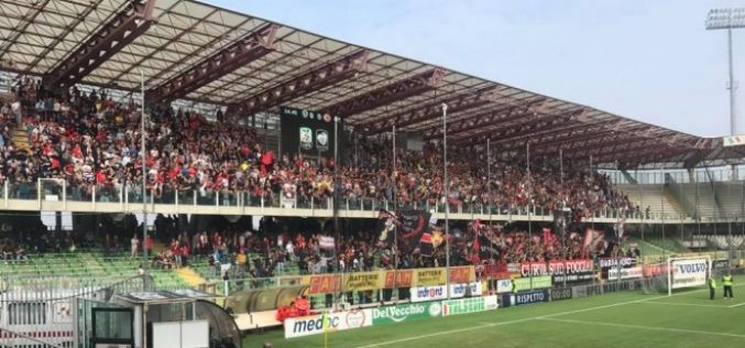 Virtus Entella-Foggia: nel settore ospiti solo con fidelity card