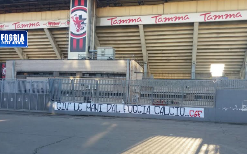 Foggia calcio, è il “day after” tra striscioni e l’attesa delle parole di Stroppa