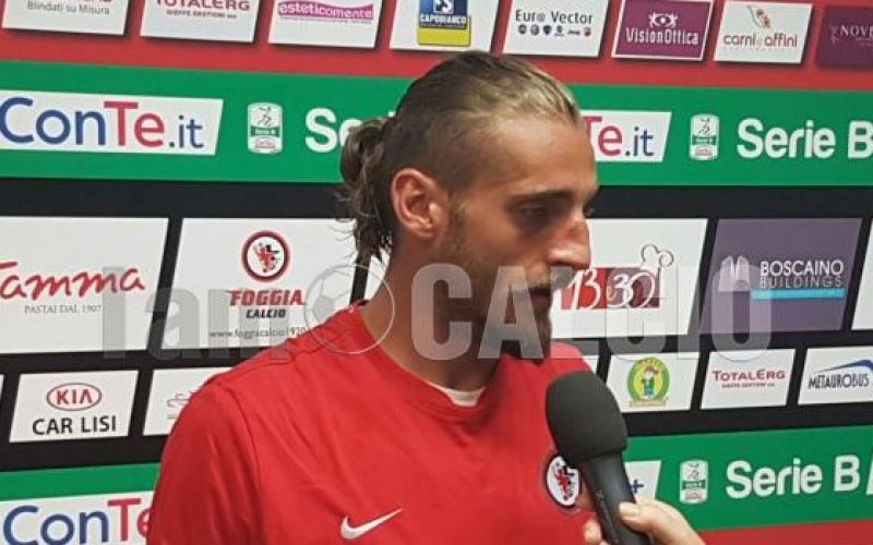 Foggia, Tonucci: “Fortunato sul gol ma ho avuto coraggio”