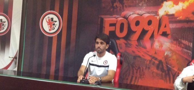 Foggia, Grassadonia: “Domani in campo aggressivi. Rubin è stato reintegrato”