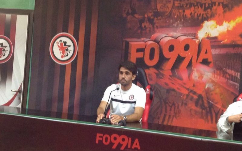 Foggia, Grassadonia: “Domani in campo aggressivi. Rubin è stato reintegrato”