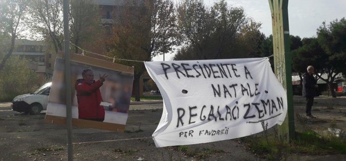 Foggia, striscione nostalgico: “Presidente, a Natale regalaci Zeman”