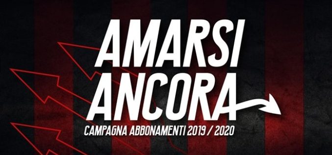 Campagna abbonamenti: domani vendita libera al botteghino dalle ore 17.00