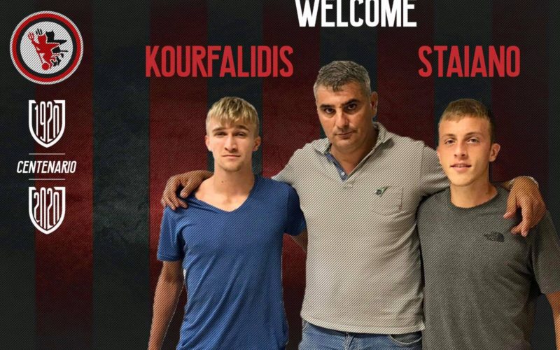 Ufficiale: Gli under Kourfalidis e Staiano in rossonero