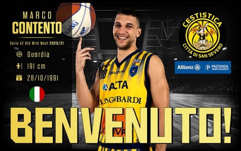 Basket, primo arrivo per la cestistica San Severo: preso Contento