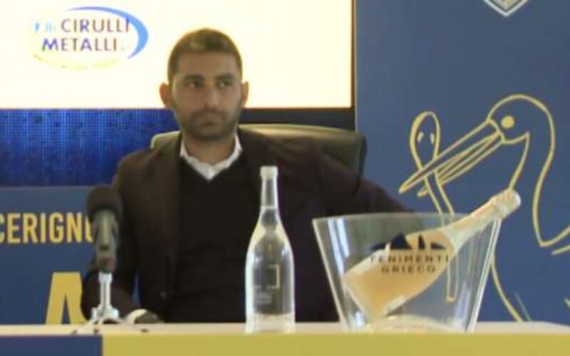 Cerignola, Pazienza: “Devo prendere decisioni forti e rimettere sulla retta via la squadra”