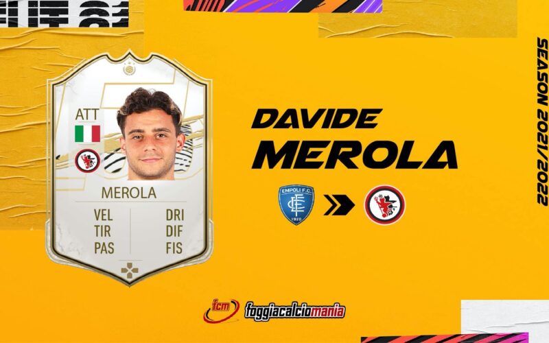 Davide Merola è del Foggia