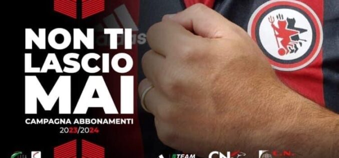 Foggia, al via oggi la campagna abbonamenti: “Non ti lascio mai”