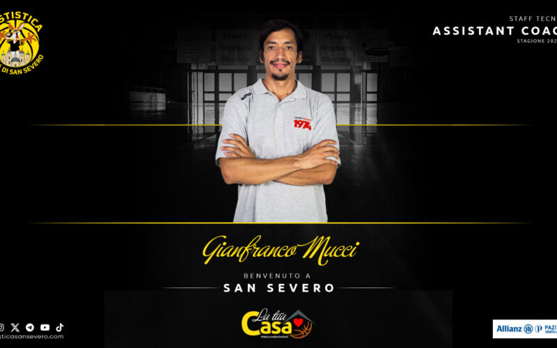 La Cestistica San Severo annuncia Gianfranco Mucci come assistant coach