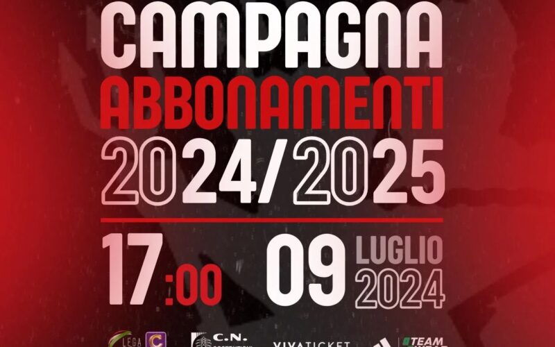 Domani ore 17,00 conferenza di presentazione campagna abbonamenti