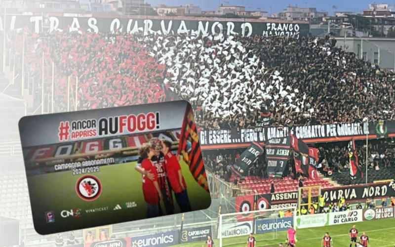 Calcio Foggia, abbonamenti boom: superata quota 3000