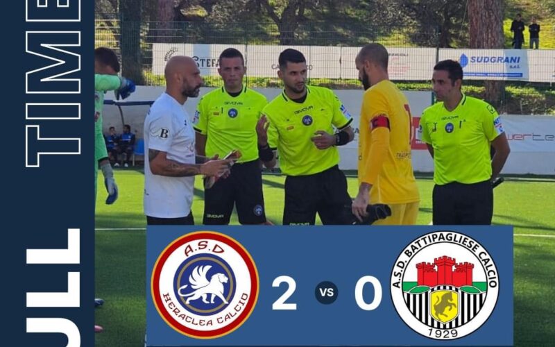 Heraclea calcio-Battipagliese 2-0