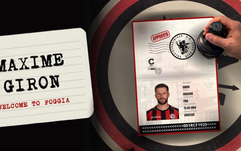 Ufficiale: Maxime Giron al Foggia