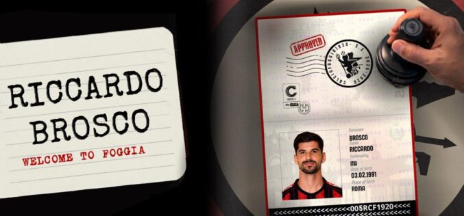 Ufficiale: Brosco dal Pescara al Foggia