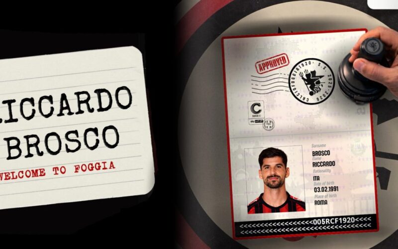 Ufficiale: Brosco al Foggia