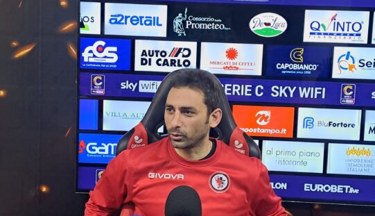 Pazienza: “Ogni notte sogno la salvezza. Ma la realtà ci porta alla sfida con il Trapani”